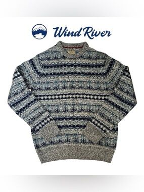 MEN’S WIND RIVER CREWNECK SWEATER PULLOVER
